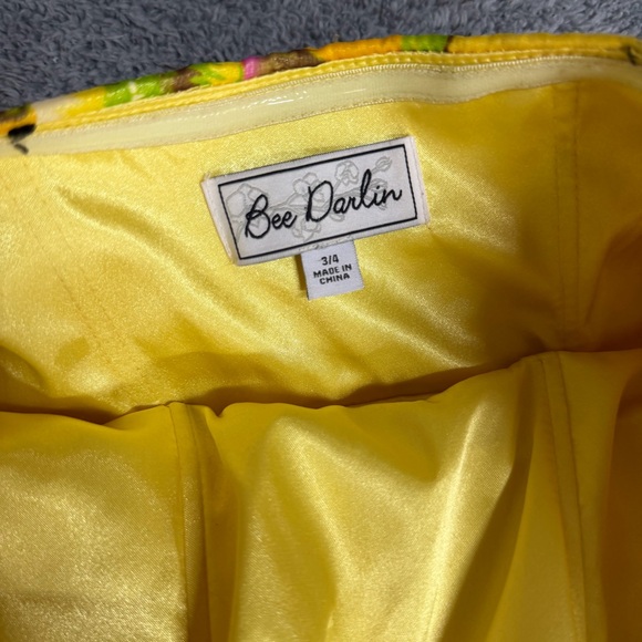 Bee Darlin McBling Y2K Formal Strapless Dress Size 3/4 - Picture 7 of 9